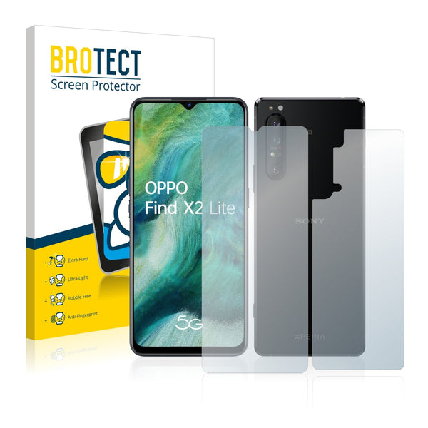 BROTECT AirGlass Glass Screen Protector for Oppo Find X2 Lite (Front + Back)