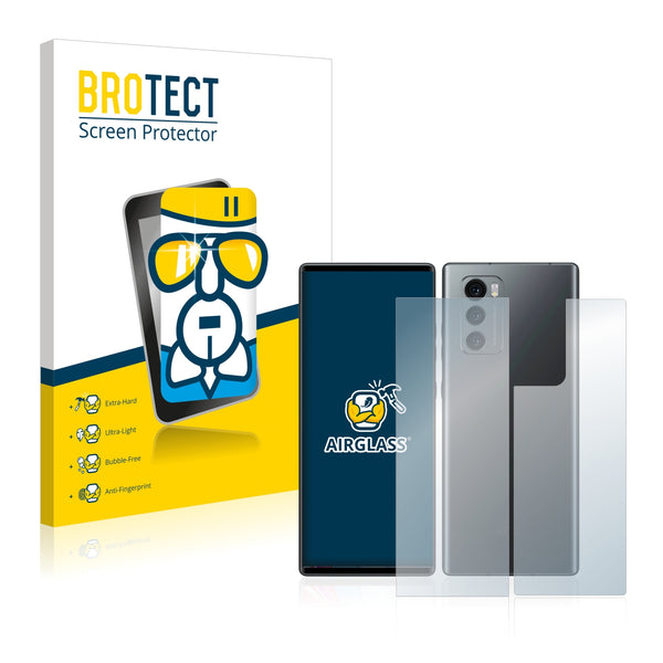 BROTECT AirGlass Glass Screen Protector for LG Wing (Front + Back)