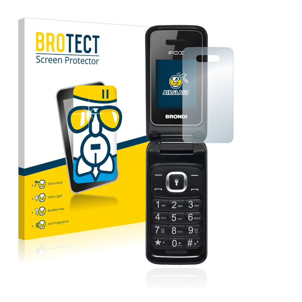 BROTECT AirGlass Glass Screen Protector for Brondi Fox
