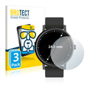 3x BROTECT AirGlass Glass Screen Protector for Watches (Circular, Diameter: 24 mm)