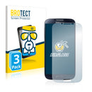 3x BROTECT AirGlass Glass Screen Protector for Samsung Galaxy S4 LTE I9505