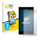 3x BROTECT AirGlass Glass Screen Protector for Nokia Lumia 925