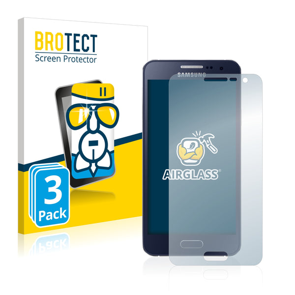 3x BROTECT AirGlass Glass Screen Protector for Samsung Galaxy A3 2015