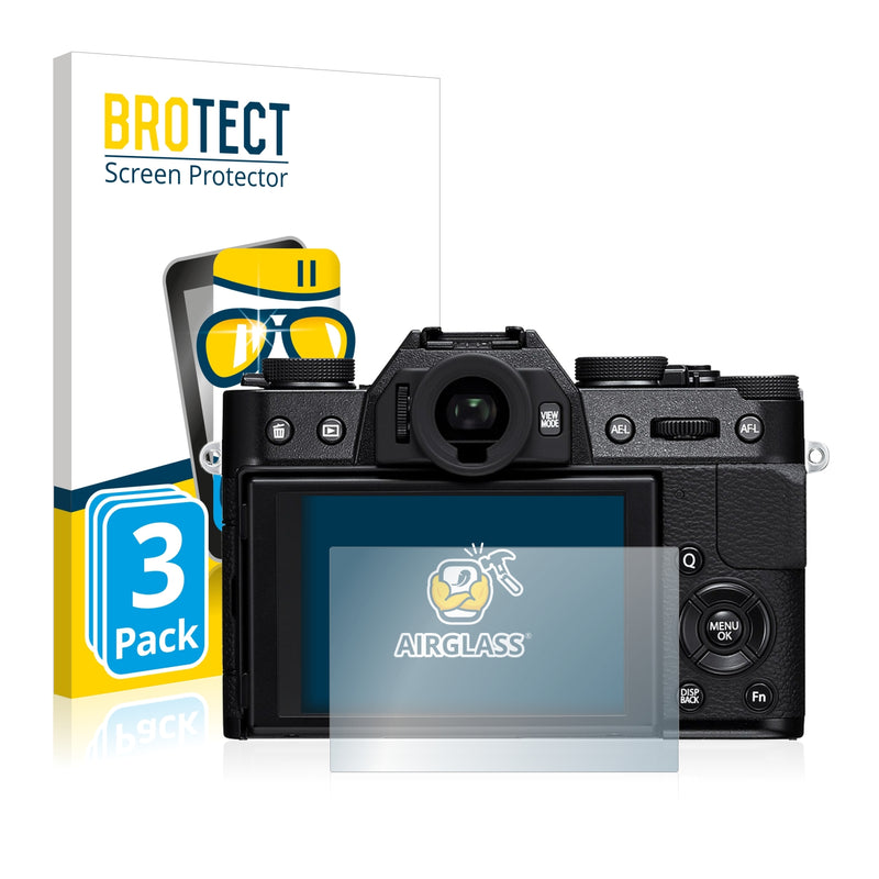 3x BROTECT AirGlass Glass Screen Protector for FujiFilm X-T10