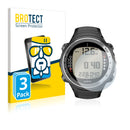 3x BROTECT AirGlass Glass Screen Protector for Suunto Core Ultimate Black