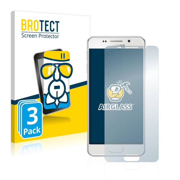 3x BROTECT AirGlass Glass Screen Protector for Samsung Galaxy A3 2016