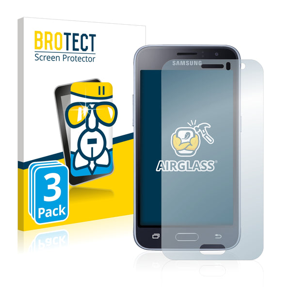 3x BROTECT AirGlass Glass Screen Protector for Samsung Galaxy J1 2016
