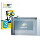 3x BROTECT AirGlass Glass Screen Protector for Siemens Simatic HMI KTP 700 Basic
