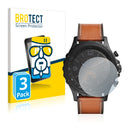 3x BROTECT AirGlass Glass Screen Protector for Fossil Q Nate