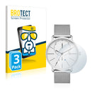 3x BROTECT AirGlass Glass Screen Protector for Skagen Hagen Connected Hybrid Smartwatch (42 mm)