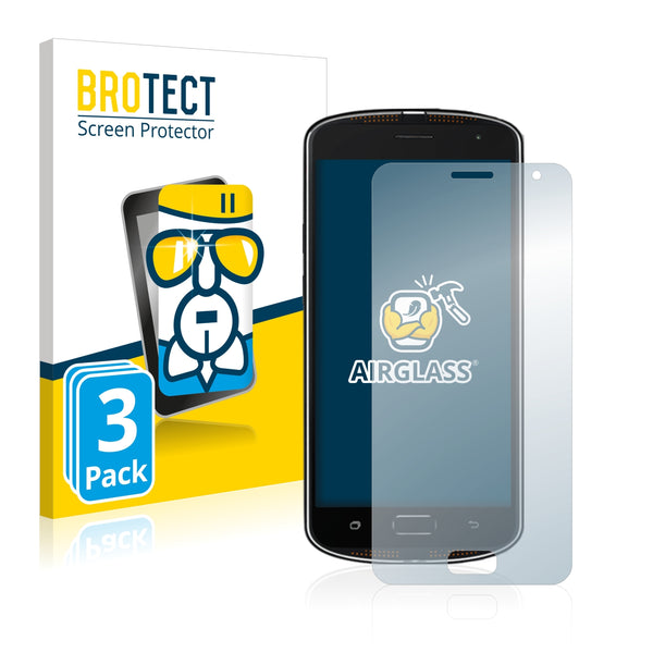 3x BROTECT AirGlass Glass Screen Protector for AGM X1