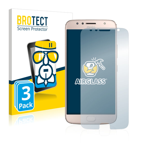 3x BROTECT AirGlass Glass Screen Protector for Motorola Moto G5S Plus