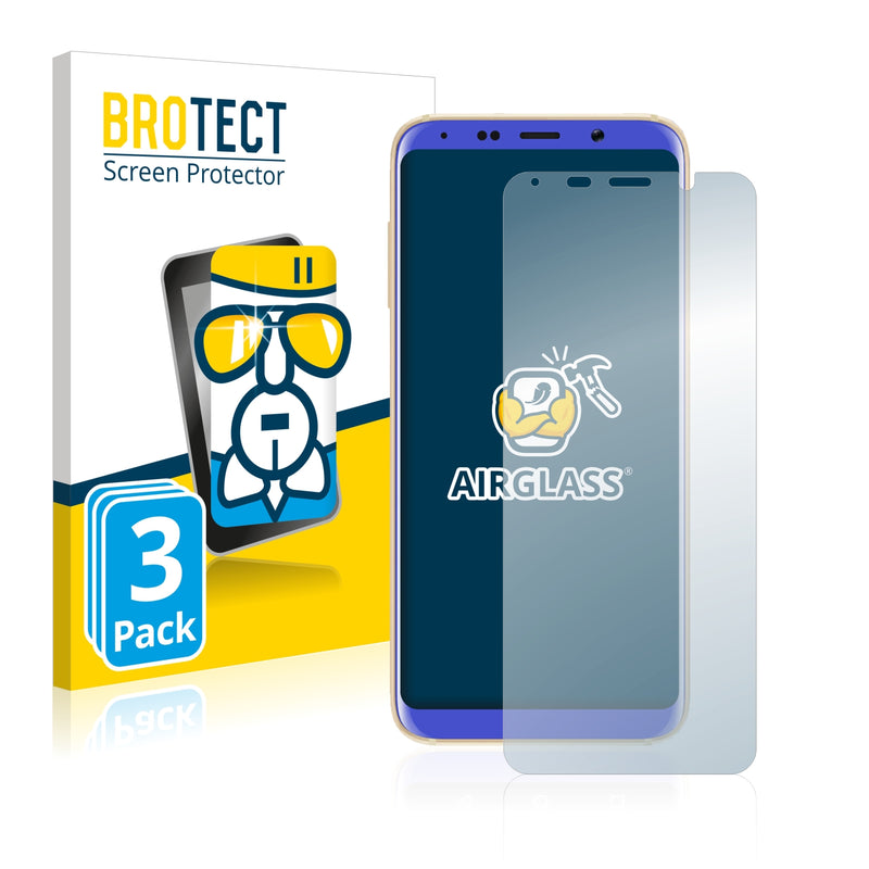 3x BROTECT AirGlass Glass Screen Protector for Bluboo S8