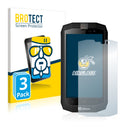 3x BROTECT AirGlass Glass Screen Protector for Crosscall Trekker X2