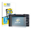 3x BROTECT AirGlass Glass Screen Protector for Canon PowerShot SX740 HS