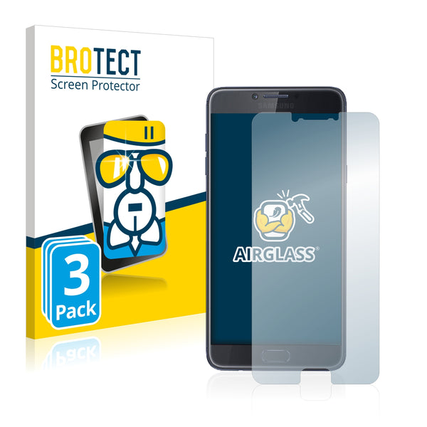 3x BROTECT AirGlass Glass Screen Protector for Samsung Galaxy C7 Pro