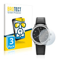 3x BROTECT AirGlass Glass Screen Protector for Mondaine Helvetica No1 2nd time zone (40 mm)