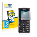3x BROTECT AirGlass Glass Screen Protector for Simvalley Mobile XL-915 V3