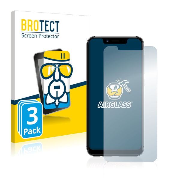 3x BROTECT AirGlass Glass Screen Protector for Umidigi A3 Pro