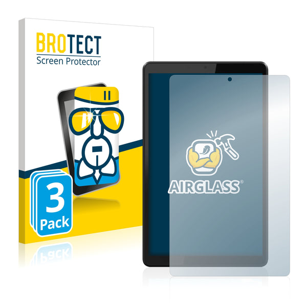 3x BROTECT AirGlass Glass Screen Protector for Lenovo Tab M8