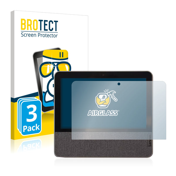 3x BROTECT AirGlass Glass Screen Protector for Lenovo Smart Display 7