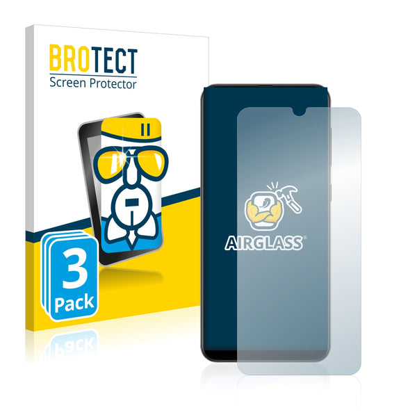 3x BROTECT AirGlass Glass Screen Protector for Samsung Galaxy A70s