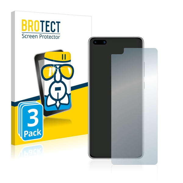 3x BROTECT AirGlass Glass Screen Protector for Huawei P40