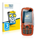 3x BROTECT AirGlass Glass Screen Protector for i.safe Mobile IS320.1