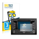 3x BROTECT AirGlass Glass Screen Protector for Volkswagen Amarok 2H 2010-2017 RNS 315 5