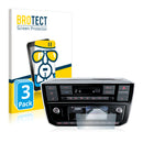 3x BROTECT AirGlass Glass Screen Protector for Volkswagen e-UP 2017 Radio Composition 2017