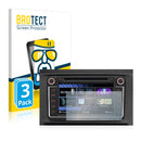 3x BROTECT AirGlass Glass Screen Protector for Volkswagen Touran 2007 RMT 400N