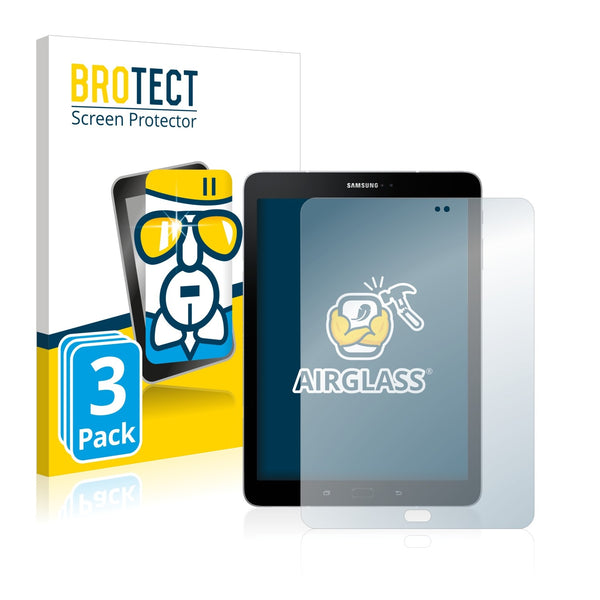 3x BROTECT AirGlass Glass Screen Protector for Samsung Galaxy Tab S3 LTE