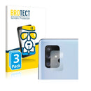3x BROTECT AirGlass Glass Screen Protector for Samsung Galaxy A71 5G (Camera)