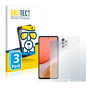 3x BROTECT AirGlass Glass Screen Protector for Samsung Galaxy A72 5G (Front + Back)