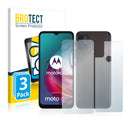 3x BROTECT AirGlass Glass Screen Protector for Motorola Moto G30 (Front + Back)