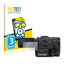 3x BROTECT AirGlass Glass Screen Protector for Canon EOS C70