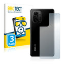 3x BROTECT AirGlass Glass Screen Protector for Xiaomi Poco F3 (Back)