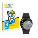 3x BROTECT AirGlass Glass Screen Protector for Samsung Galaxy Watch 4 Classic (42mm)