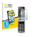 3x BROTECT AirGlass Glass Screen Protector for Beafon SL595 plus (Inner display)
