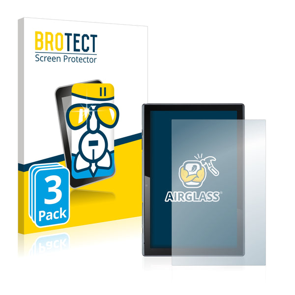 3x BROTECT AirGlass Glass Screen Protector for Acer ACTAB1021 (portrait)