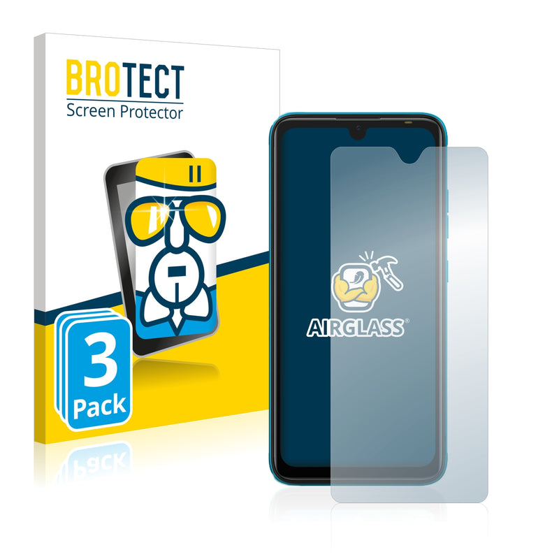 3x BROTECT AirGlass Glass Screen Protector for Tecno Pop 5