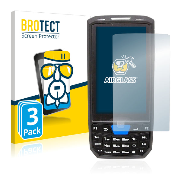 3x BROTECT AirGlass Glass Screen Protector for MUNBYN IPDA035