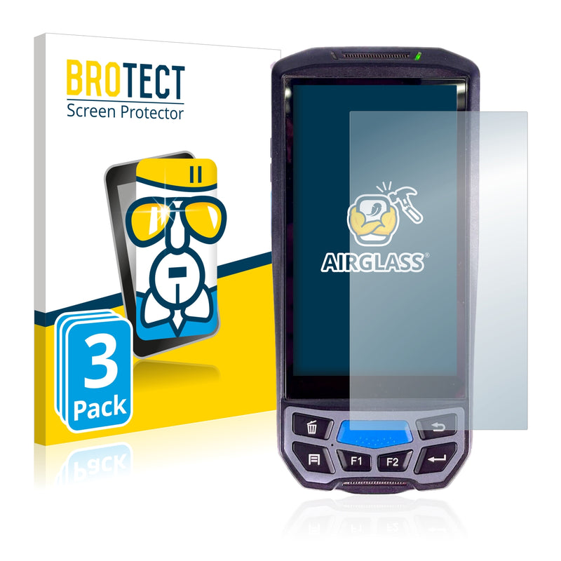 3x BROTECT AirGlass Glass Screen Protector for MUNBYN IPDA030