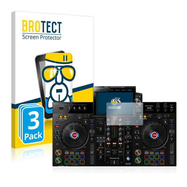 3x BROTECT AirGlass Glass Screen Protector for Pioneer XDJ-RX3