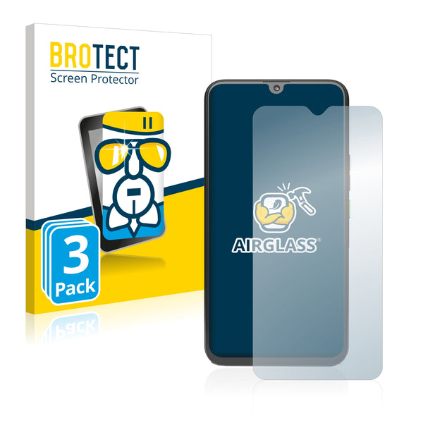 3x BROTECT AirGlass Glass Screen Protector for 4G Systems Rephone