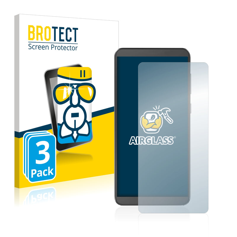 3x BROTECT AirGlass Glass Screen Protector for FreeStyle Nuu A5X