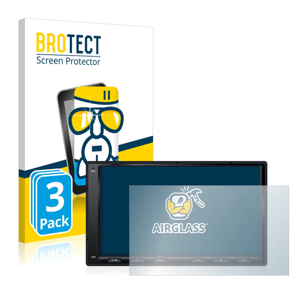3X Nano Glass Screen Protectors for Atoto A6 PF 7 Inch