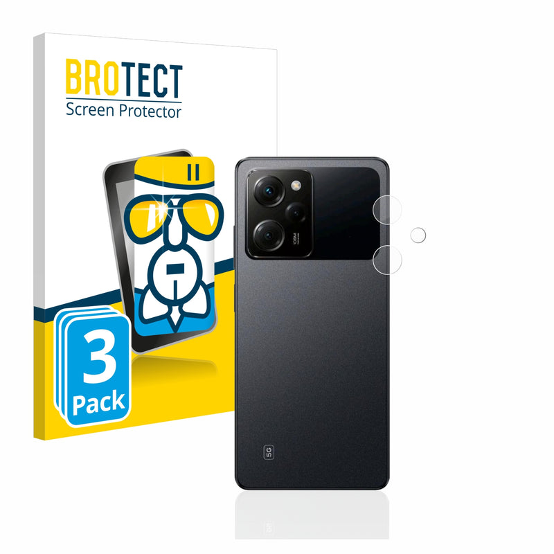 3X Nano Glass Screen Protectors for Xiaomi Poco X5 Pro (Camera)