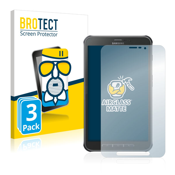 3x BROTECT AirGlass Matte Glass Screen Protector for Samsung Galaxy Tab Active SM-T365