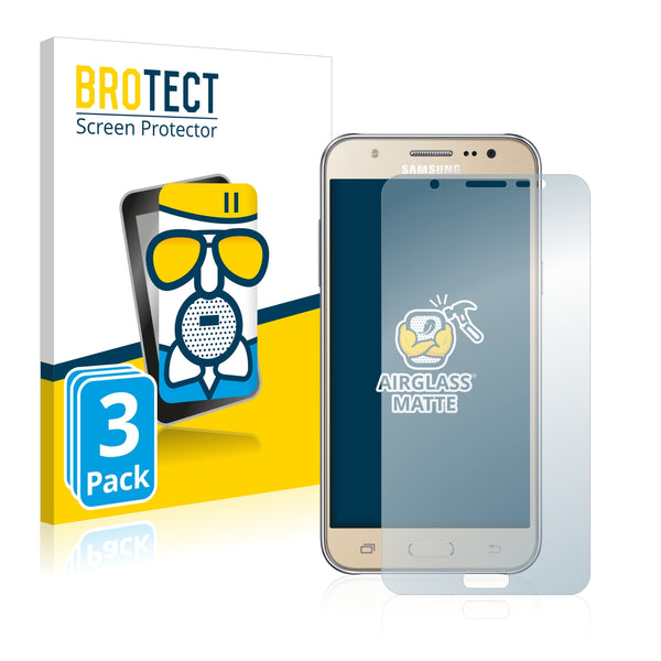 3x BROTECT AirGlass Matte Glass Screen Protector for Samsung Galaxy J7 2016